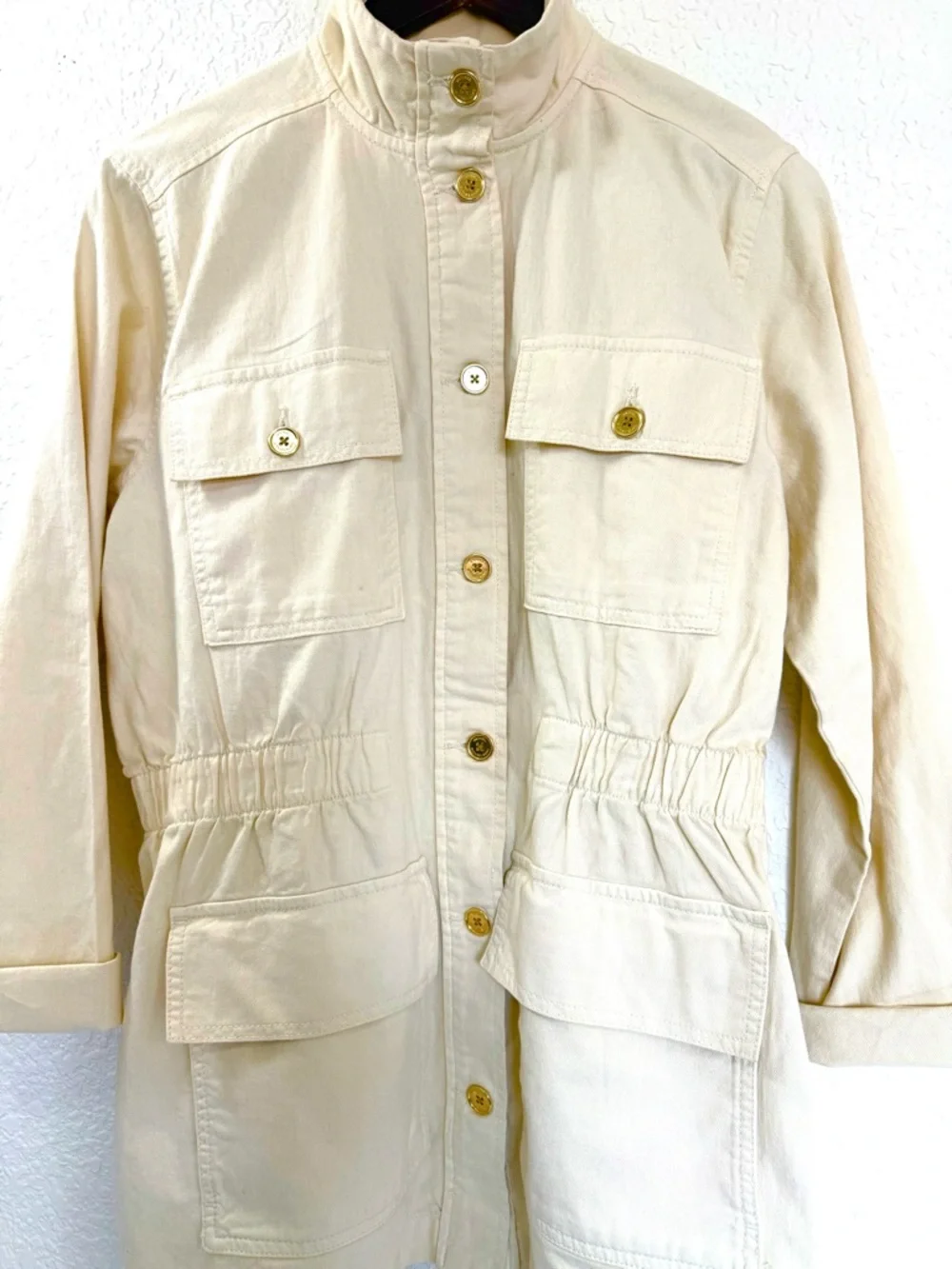 Michael Kors Utility Jacket | Safari Style | 100% Cotton | Size M - Picture 11 of 14